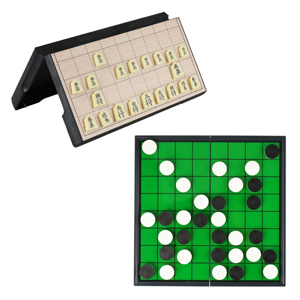 ROSIEL Board Game Set Shogi Magnet Type Lost Prevention Folding Compact