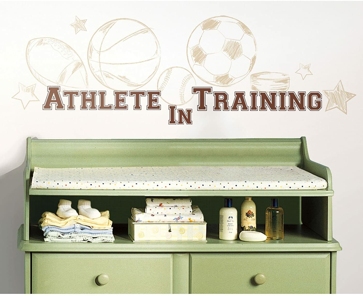 ROOMMATES Wall Decals Athlete In Training Repositionable Peel And Stick 23 PC