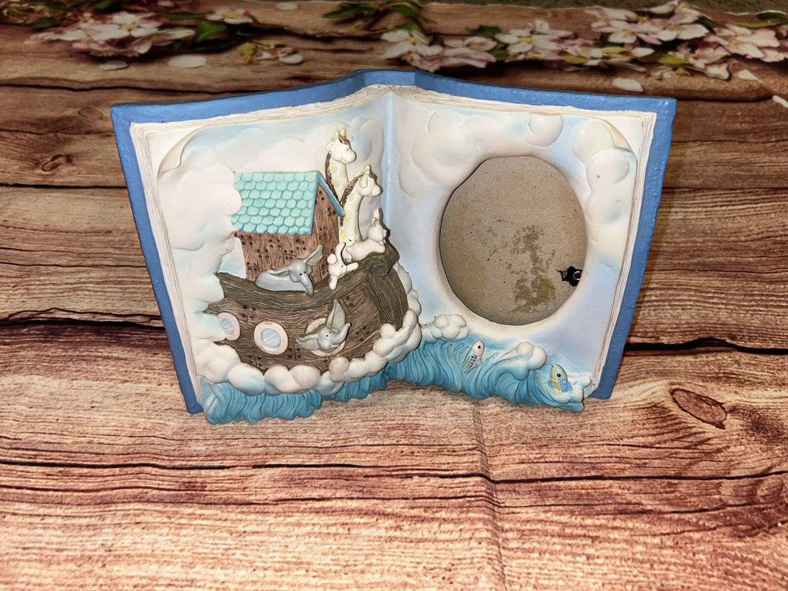 Russ Noahs Ark Menagerie Photo Frame Story Book Blue