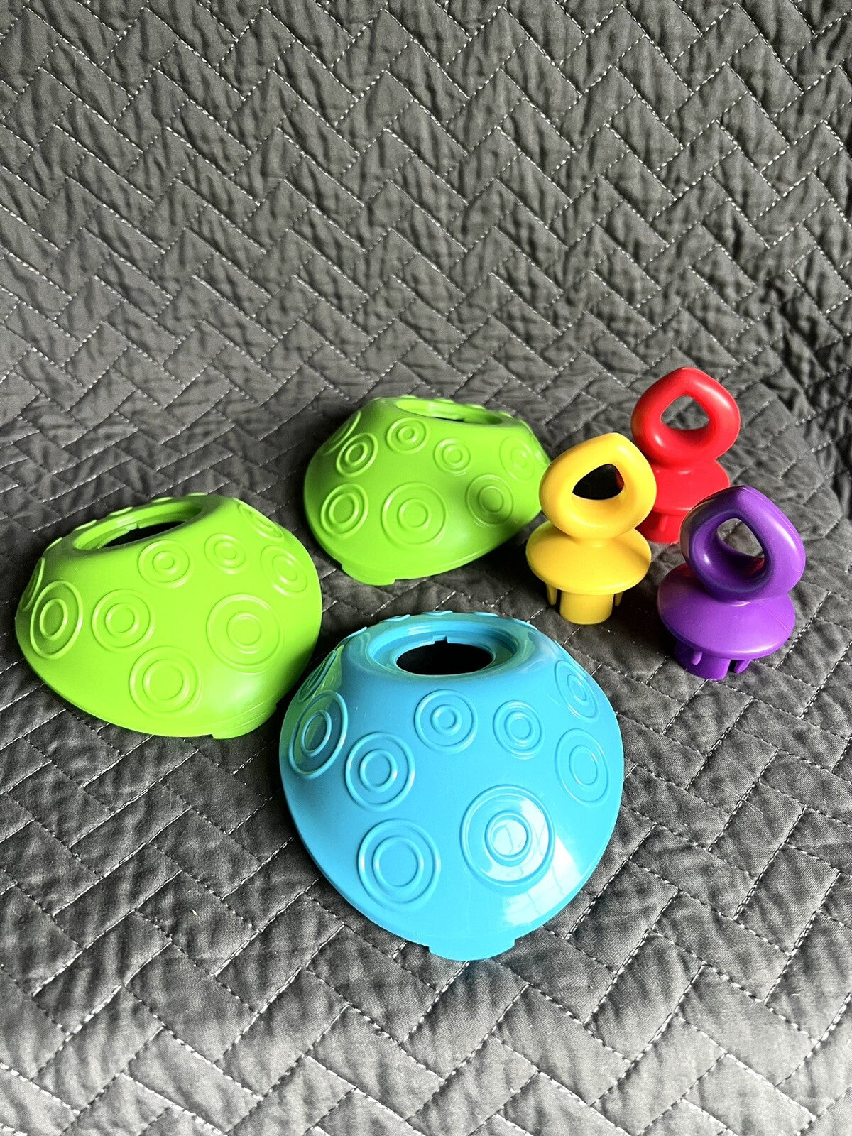Baby Einstein Rhythm of the Reef Exersaucer 3 Toy Caps 3 Hooks Replacement Part
