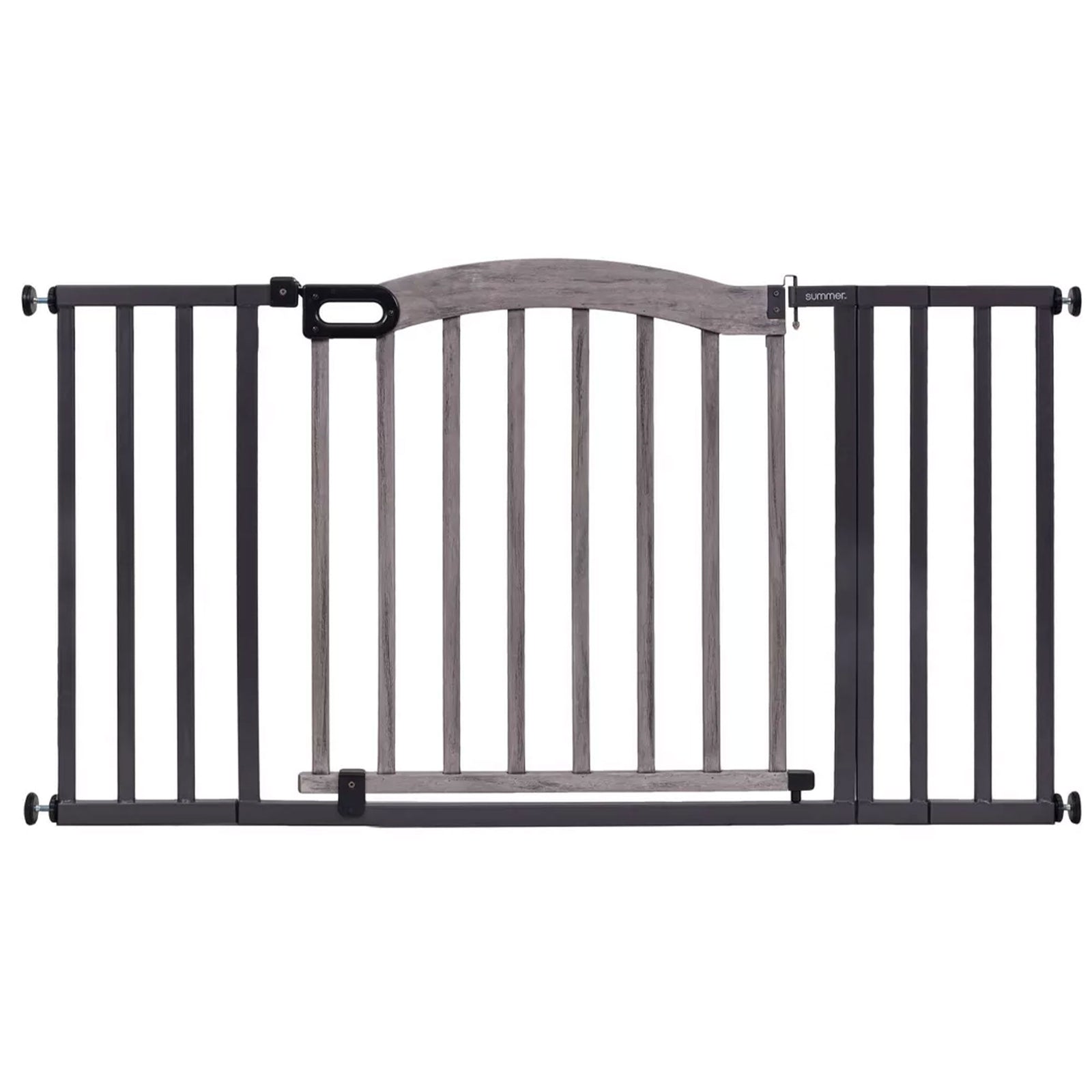 Summer Infant 32" Summer Decorative Wood & Metal Pet and Baby Gate, Gray (Used)