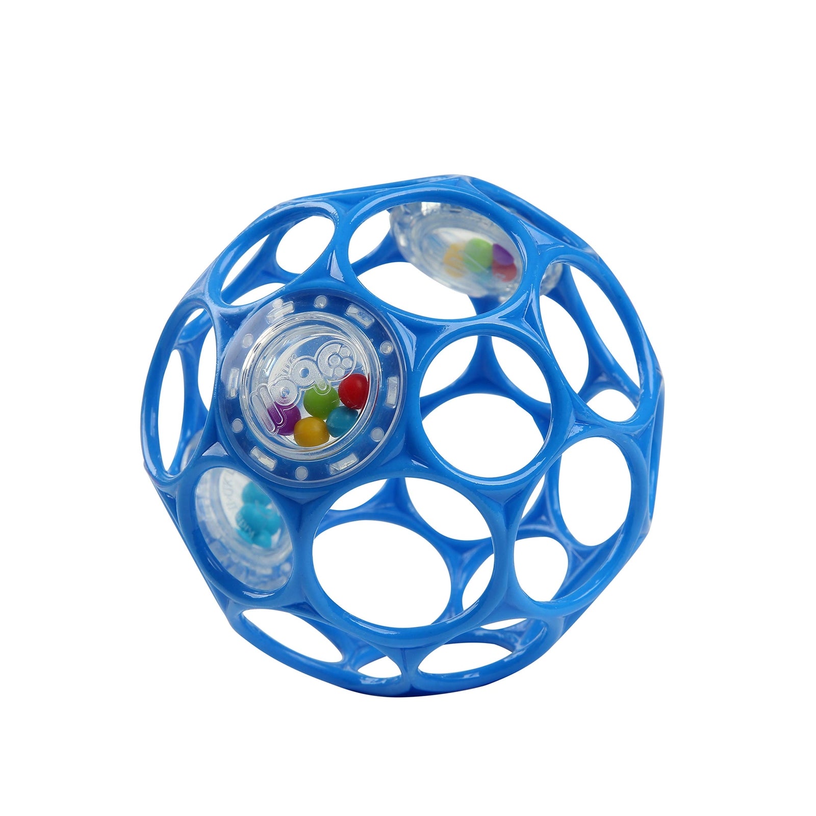Oball Rattle, Blue, BPA-Free Infant Toy for Baby, Age Newborn and up, 4 Inches