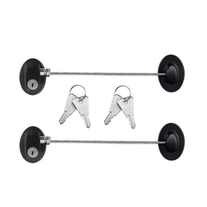 2pcs Refrigerator Door Locks Fridge Freezer Lock Child Safety Cabinet Lock