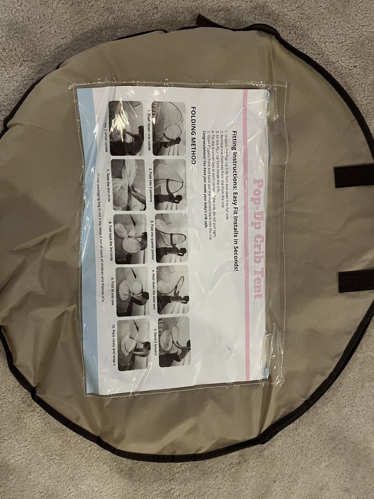 1st Baby Crib Pop Up Tent