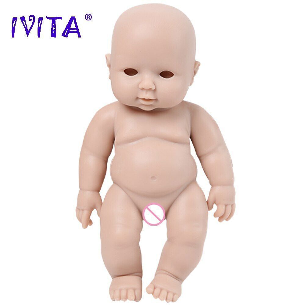 30cm 1100g Silicone Reborn Dolls Full Body Unpainted Soft Dolls DIY Blank Toys