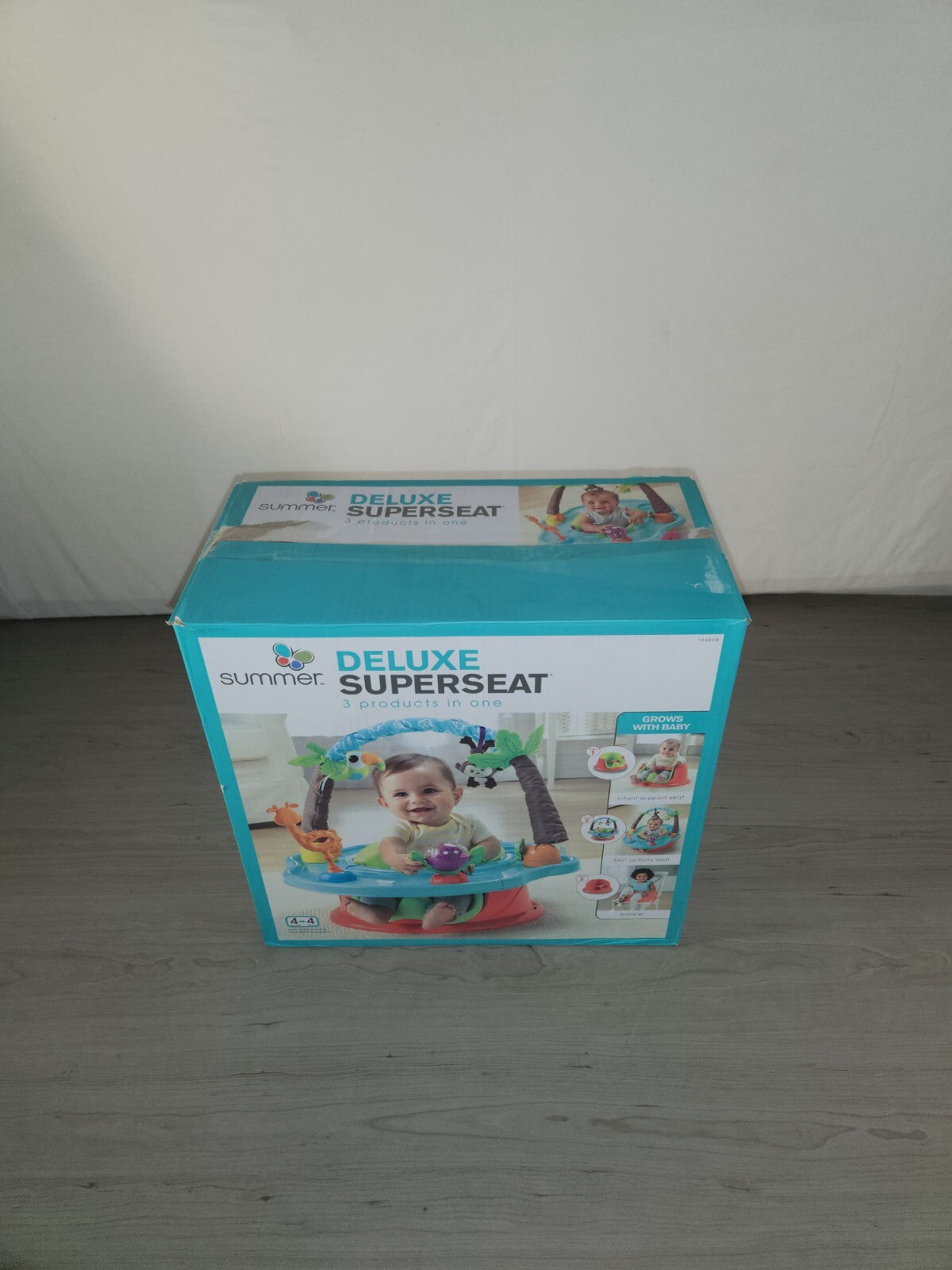 Summer Infant Deluxe Super Seat- Wild Safari New In Open Box