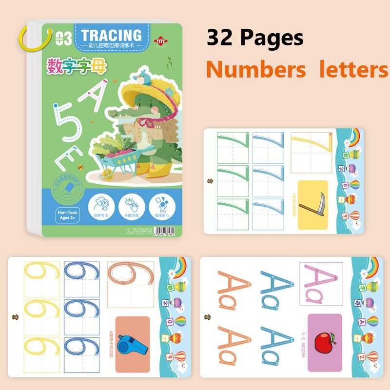 Magical Tracing Workbook Educational Montessori Books Child Pen Control Training