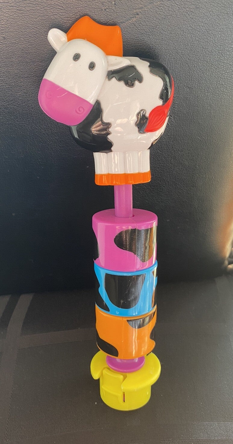 Evenflo Bouncing Barnyard Exersaucer Farm Cow Rings Toy Replacement Part