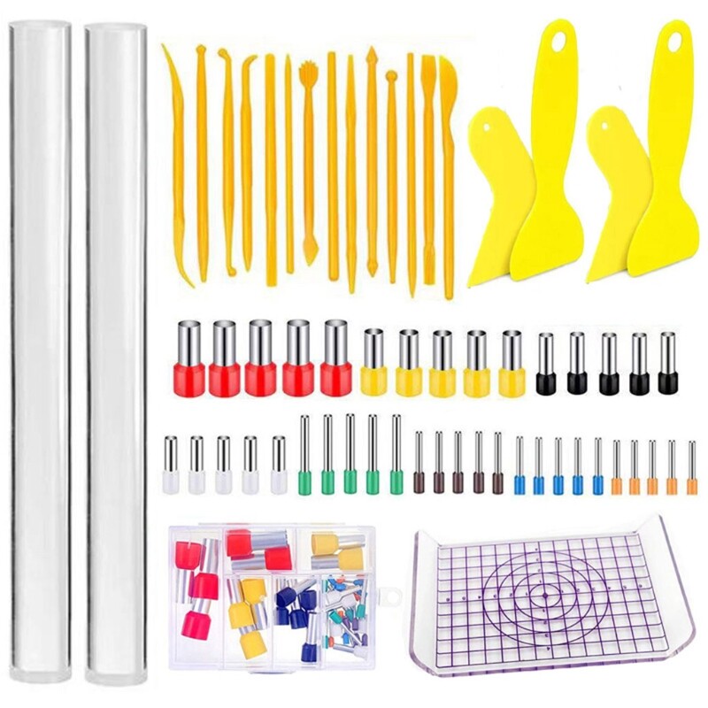 61pcs/Set Clay Tools Set Clay Ceramic Pottery Tools for Jewelry Making