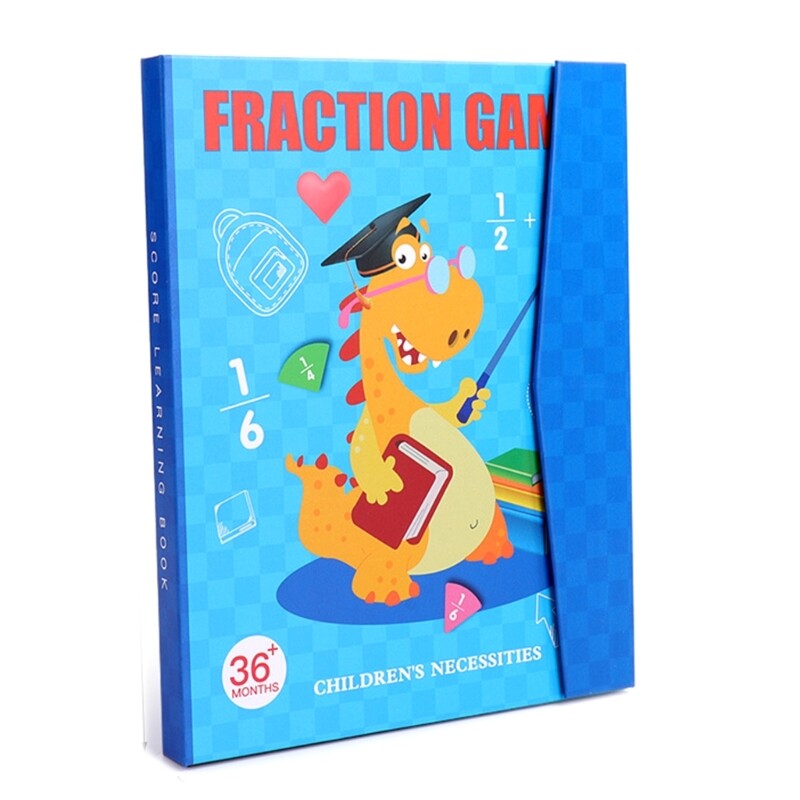 Colorful Magnetic Fraction Learning Math Toy Jigsaw Puzzle for Kid Educational