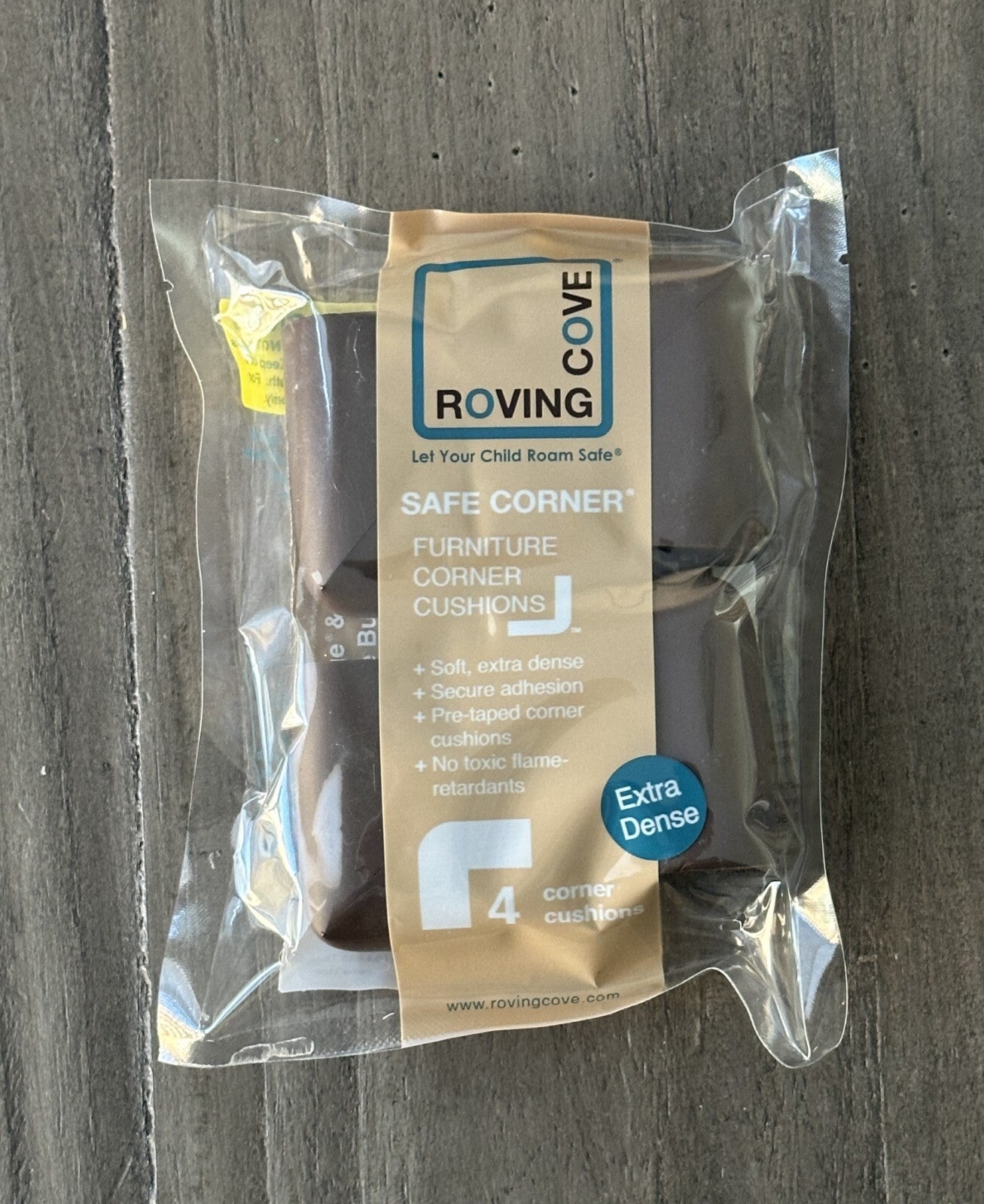 Roving Cove Safe Corner/Furniture Corner Cushions/Baby Proofing Corners 4 Pieces