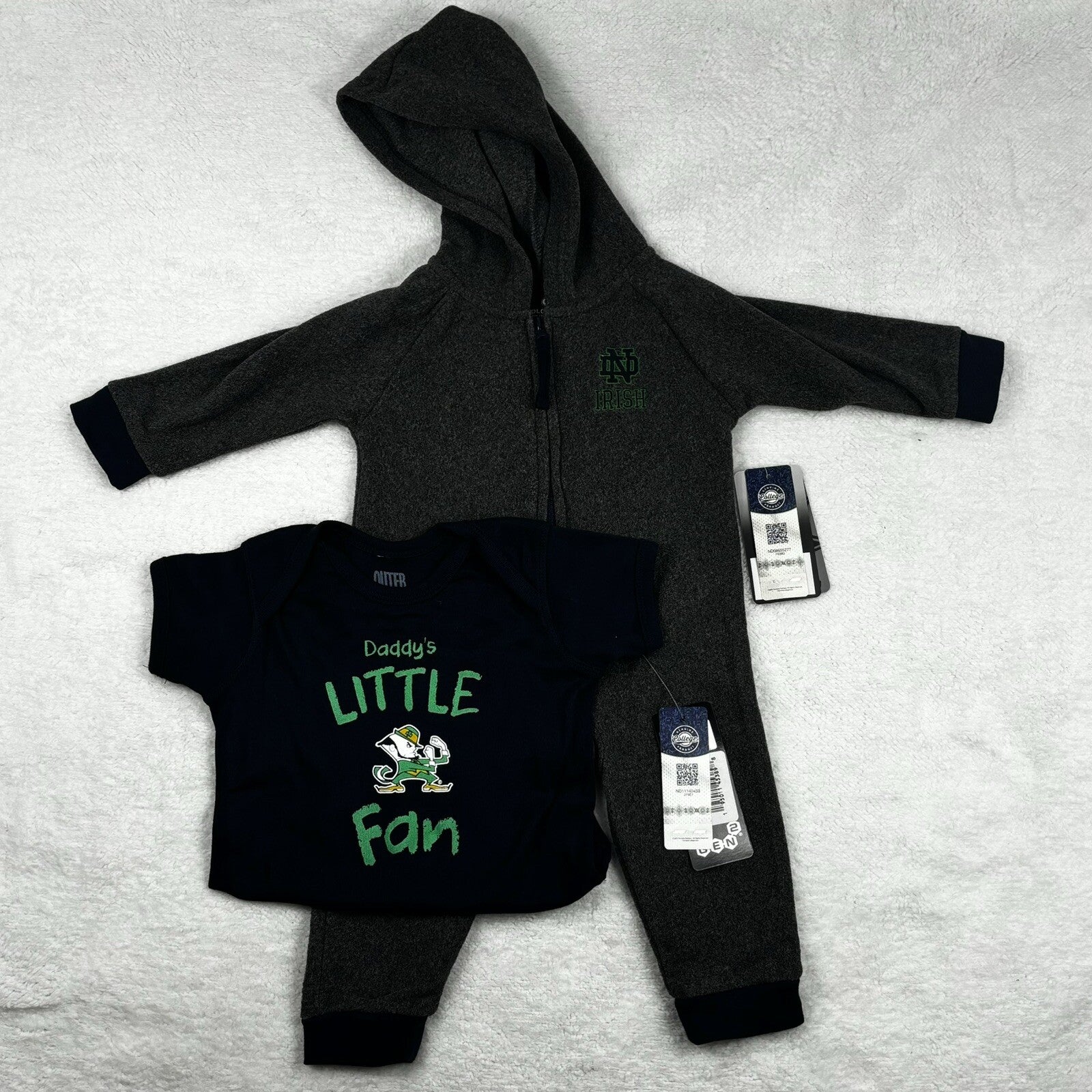 Lot Of Infant Notre Dame Fighting Irish Gear Fall Football Warm NWT