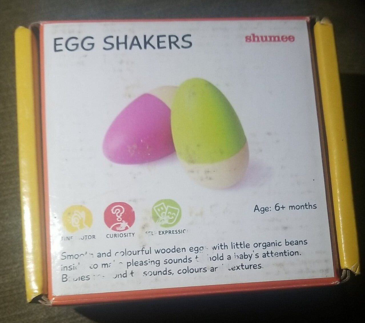 Shumee Toys - Wooden Egg Shakers for Babies