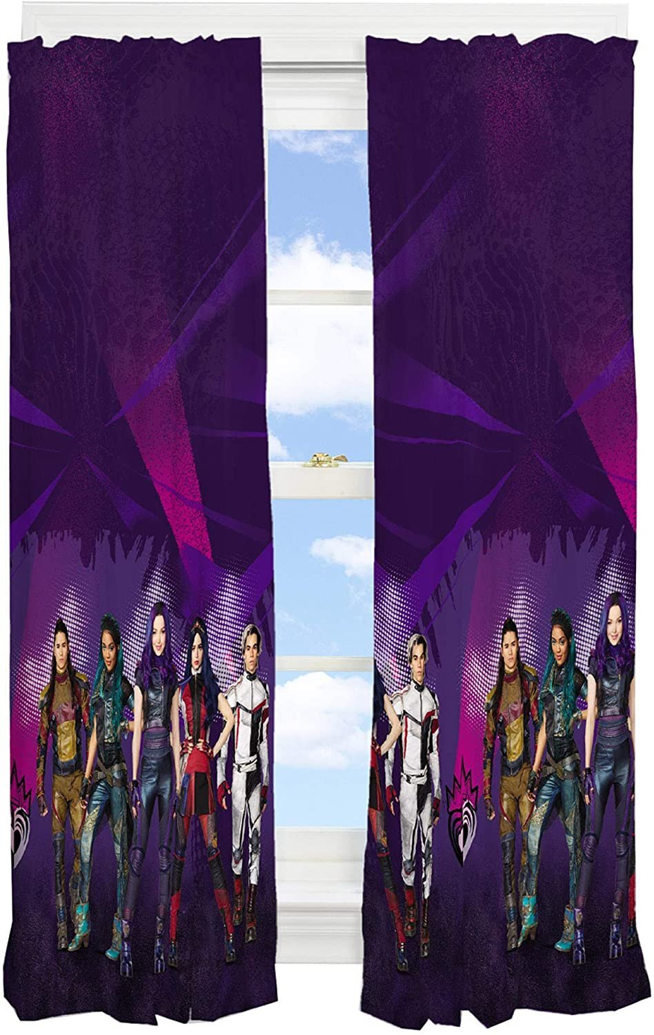 Franco Kids Window Curtain Panels Drapes Set, 82 in x 63 in, Disney...