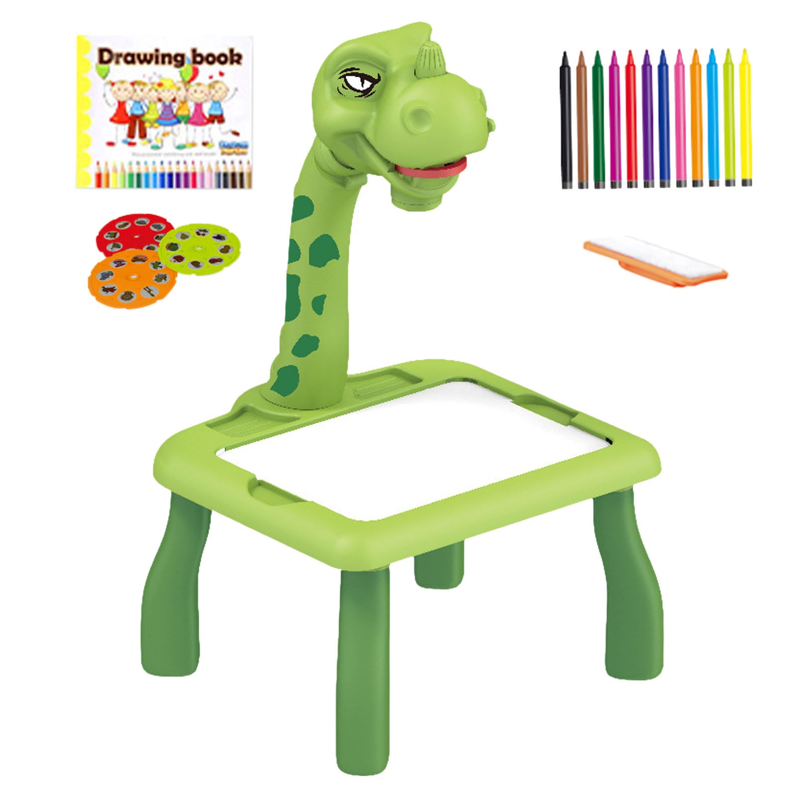 Children Led Projector Art Drawing Table Toys Kids Painting Board Desk Education
