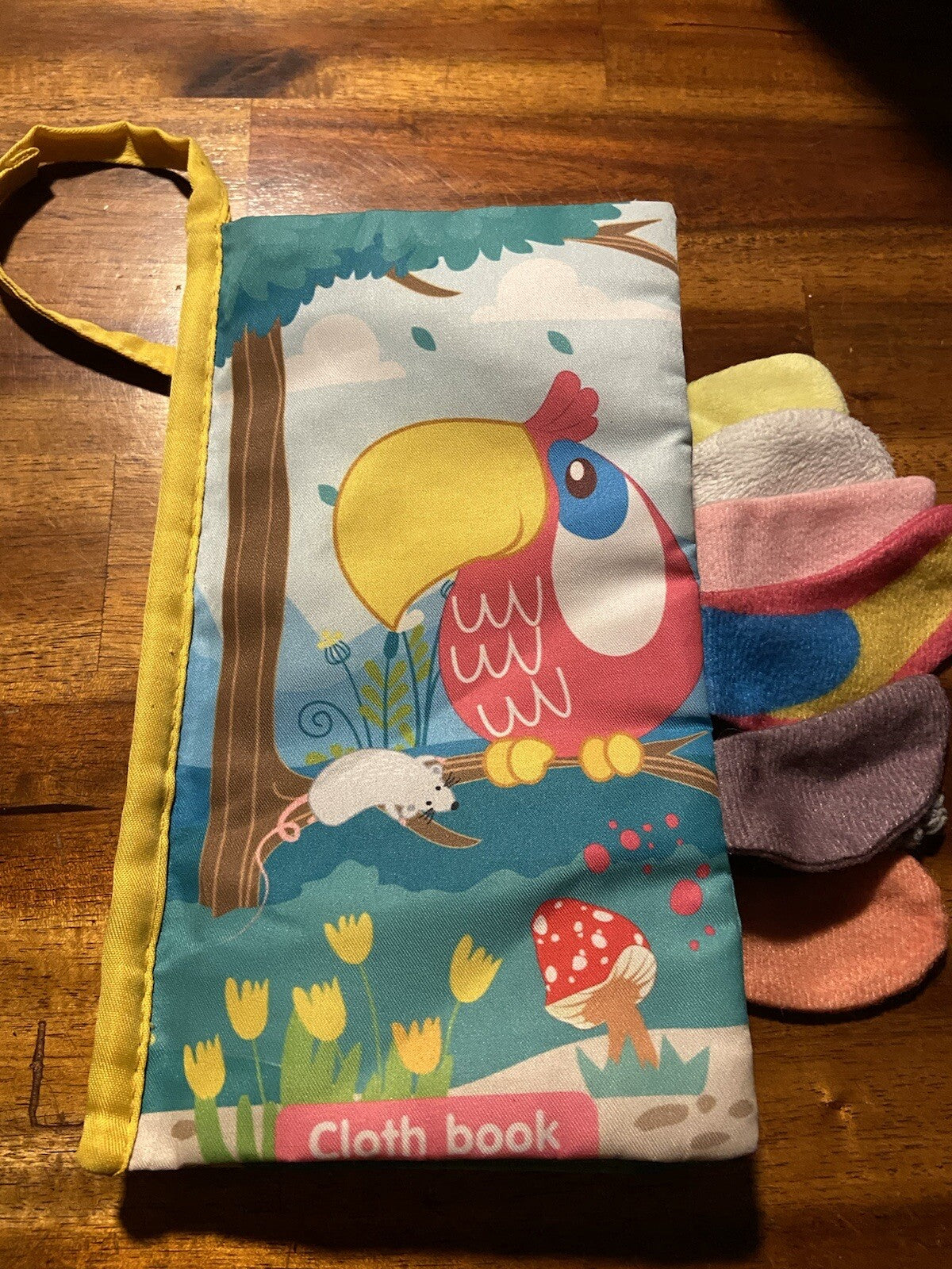 Children Cloth Book 12 Pages Of Beautiful Brightly Colored Animals