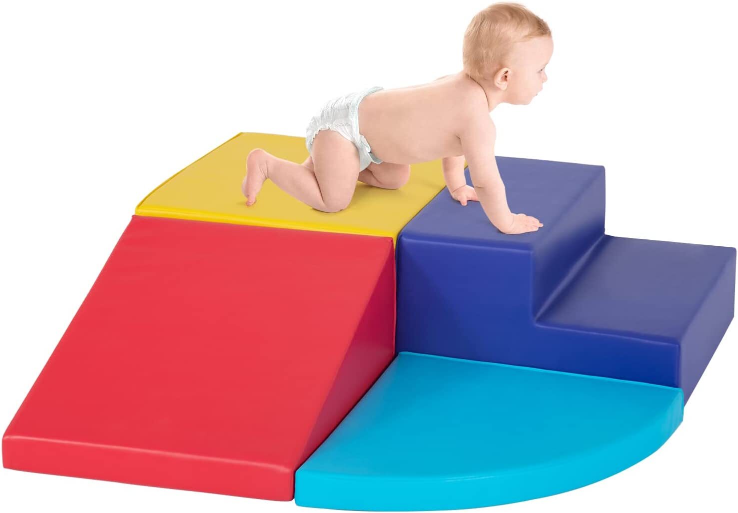 4 PCS Kids Soft Foam Puzzle Block Set Crawl and Climb Foam Toys Set For Toddlers