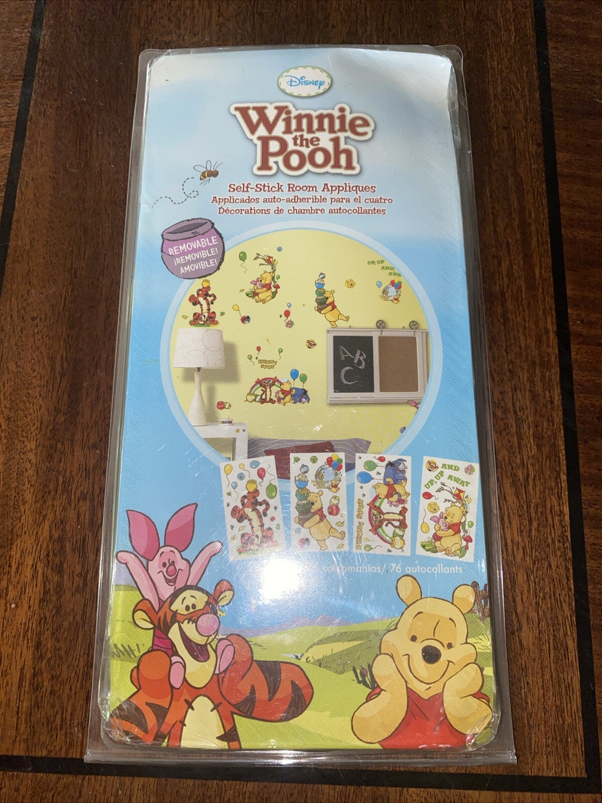 Disneys Winnie the Pooh Nursery Decal Removeable Applique Self Stick 76 Stickers