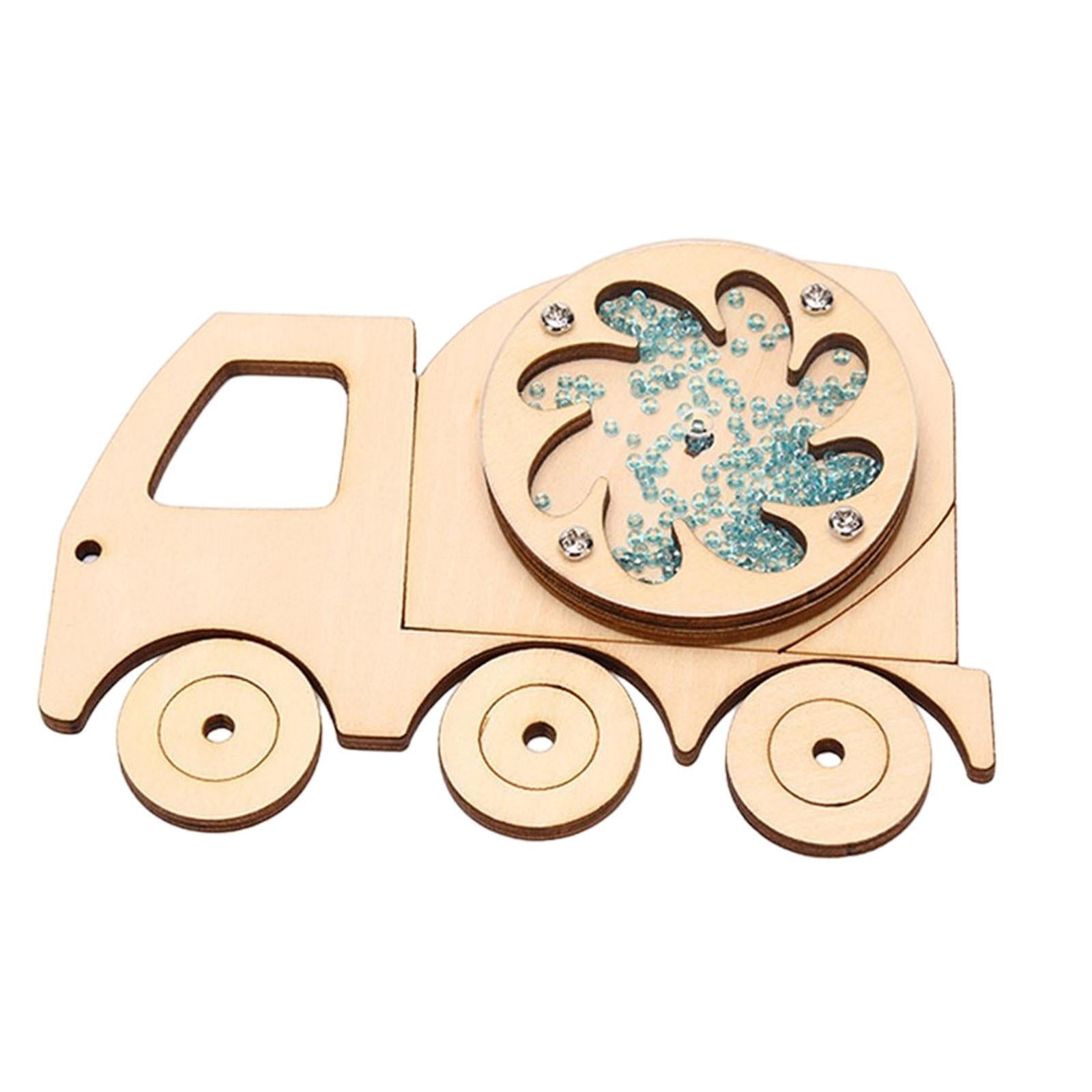 Wooden Children Busy Board Gear Travel Toys Rotating Parent Activity DIY