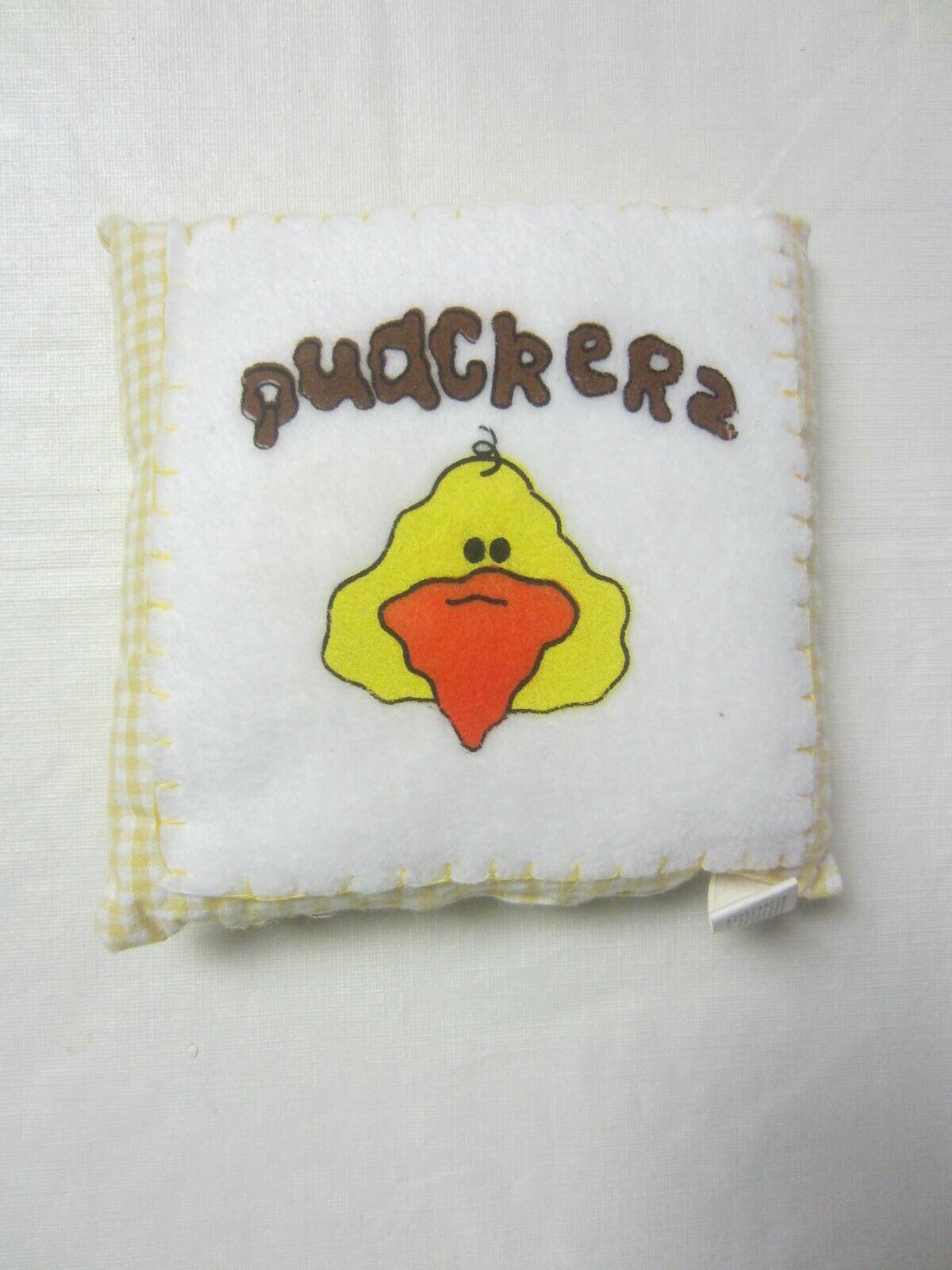 "Quackers" Small Child's Doll Pillow by Honey & Me 7.25 x 7.5