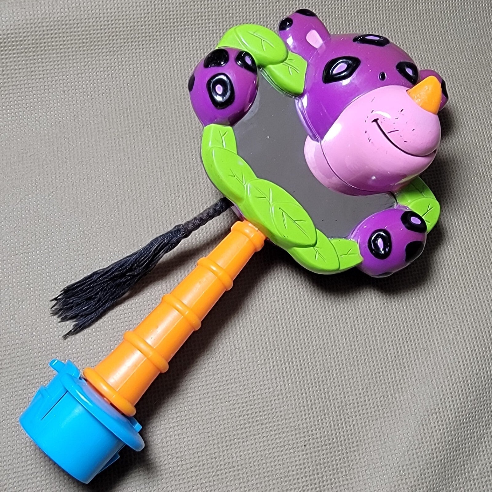 Purple Rhino Mirror Toy Replacement Part from Evenflo Exersaucer Jungle Safari