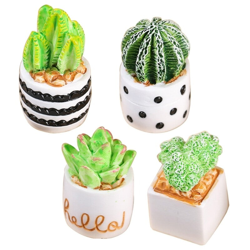 Dollhouses Potted Plant Ornaments Simulations Indoor Pretend Play Toy