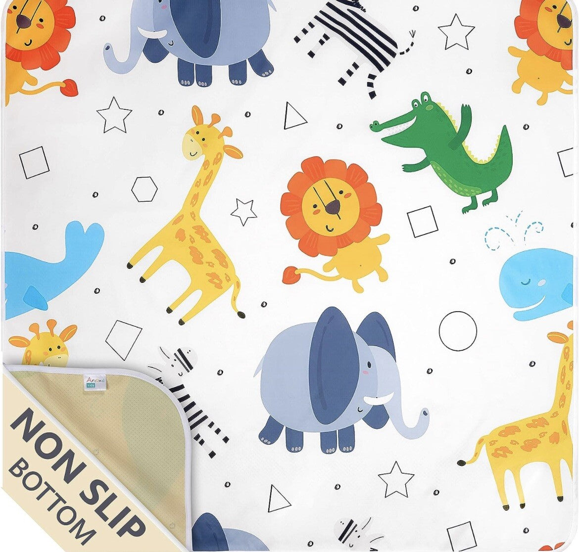 Waterproof Floor Splat Mat for Under High Chair| 51" Splash Mat