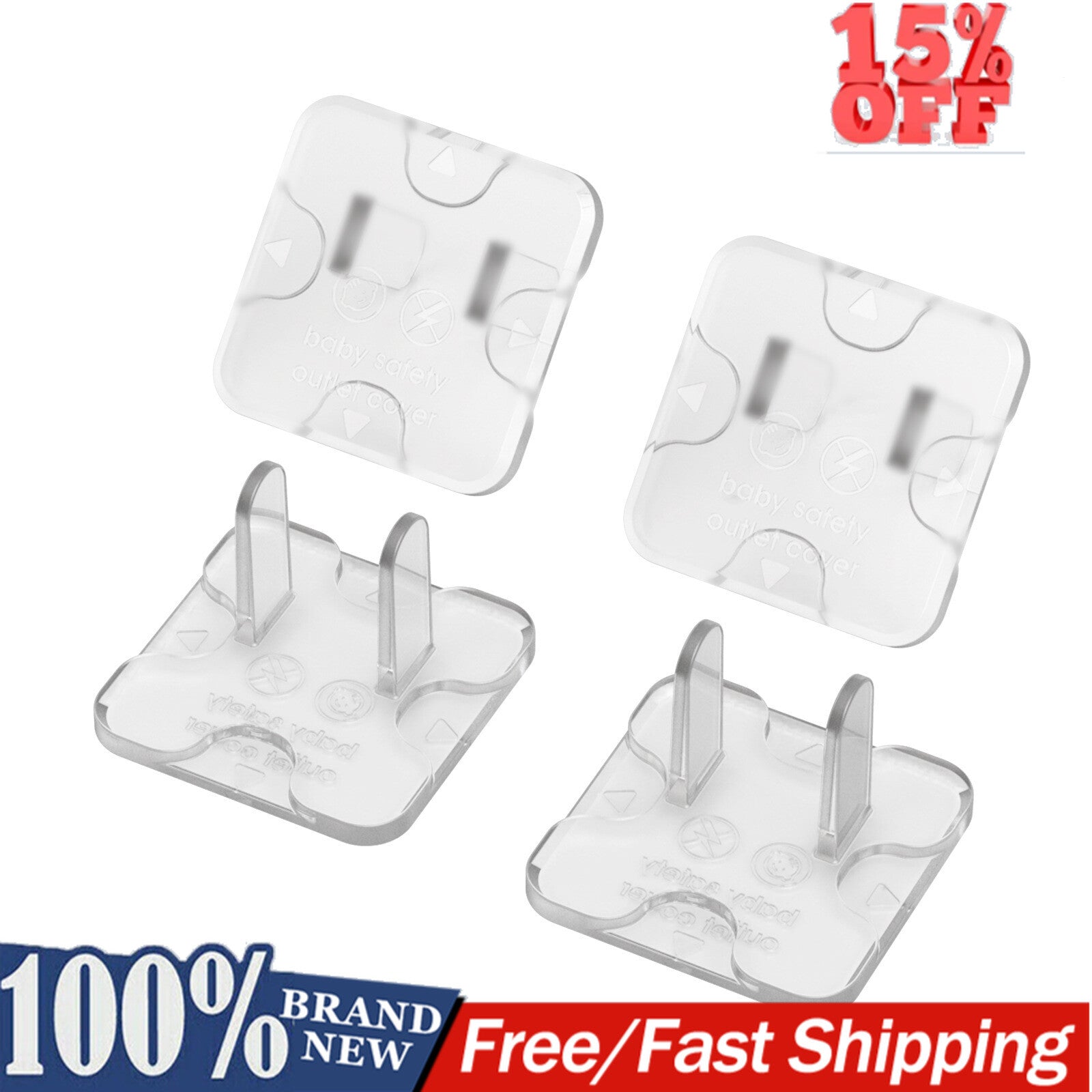 Outlet Covers Transparen Child Proof Electrical Protector Safety Improved Baby