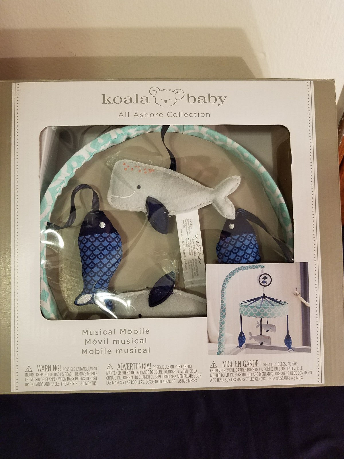 Koala Baby All Ashore Musical Mobile Infant Boy Crib Nursery Room