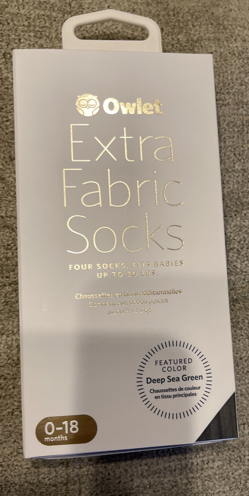 Owlet Extra Fabric Socks 0-18 Mo