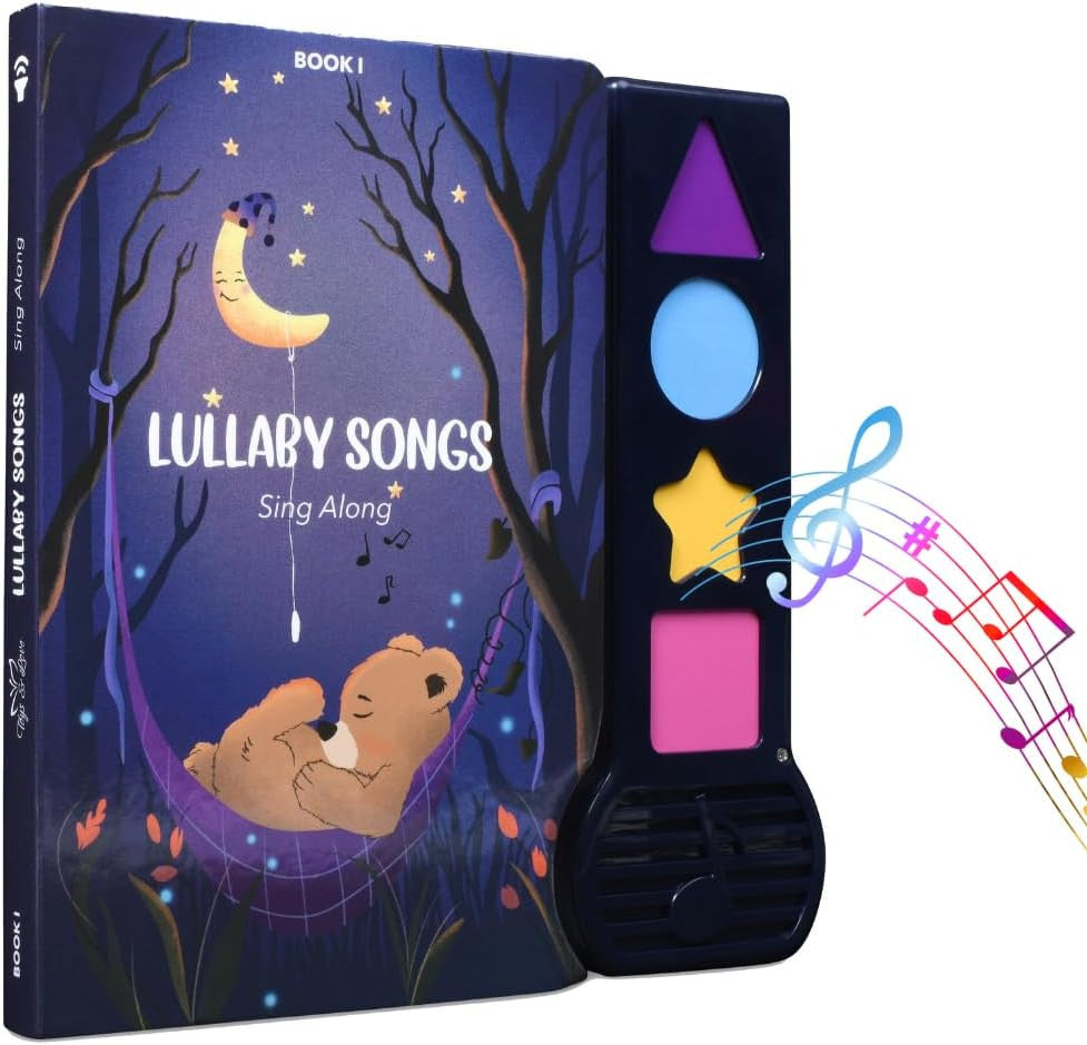 Musical Book for Toddlers with Lullaby Songs, Interactive Toy, Twinkle, Twinkle 