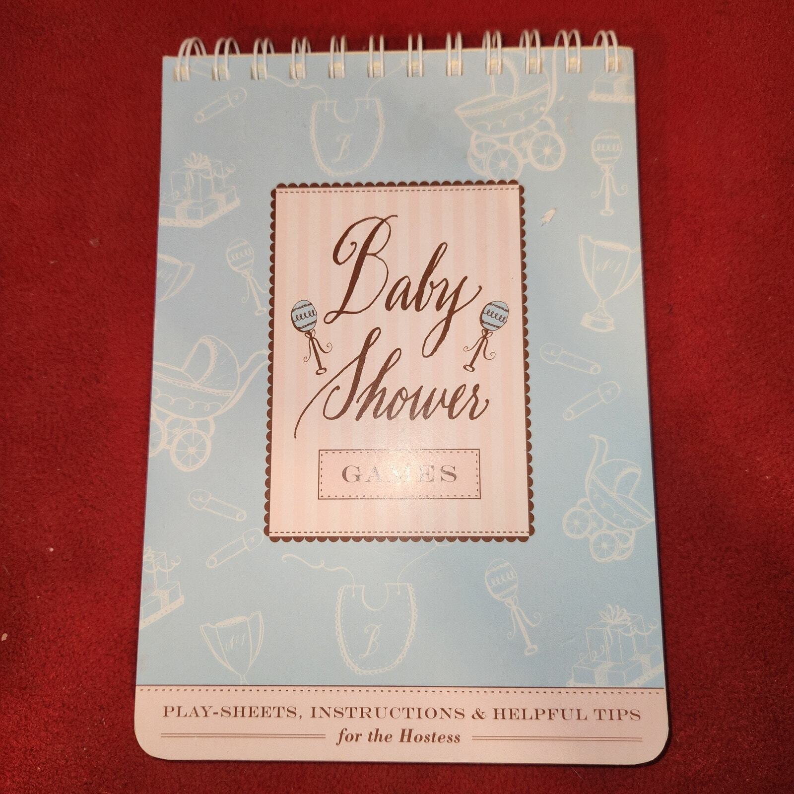 BABY SHOWER GAMES Party Fun Planning Entertainment notebook