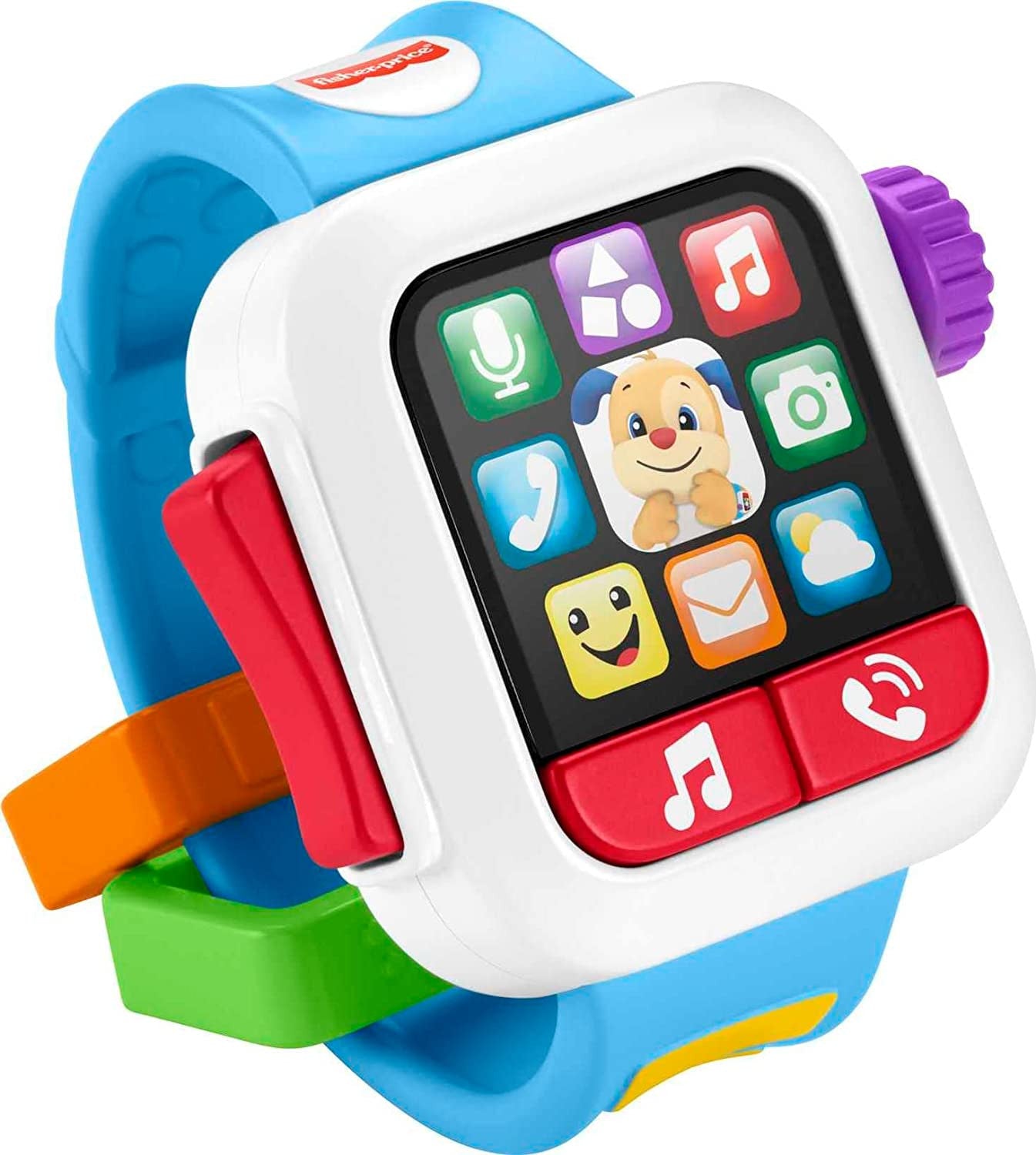 Fisher-Price Baby to Toddler Toy Laugh & Learn ?Time to Learn Smartwatch with Li