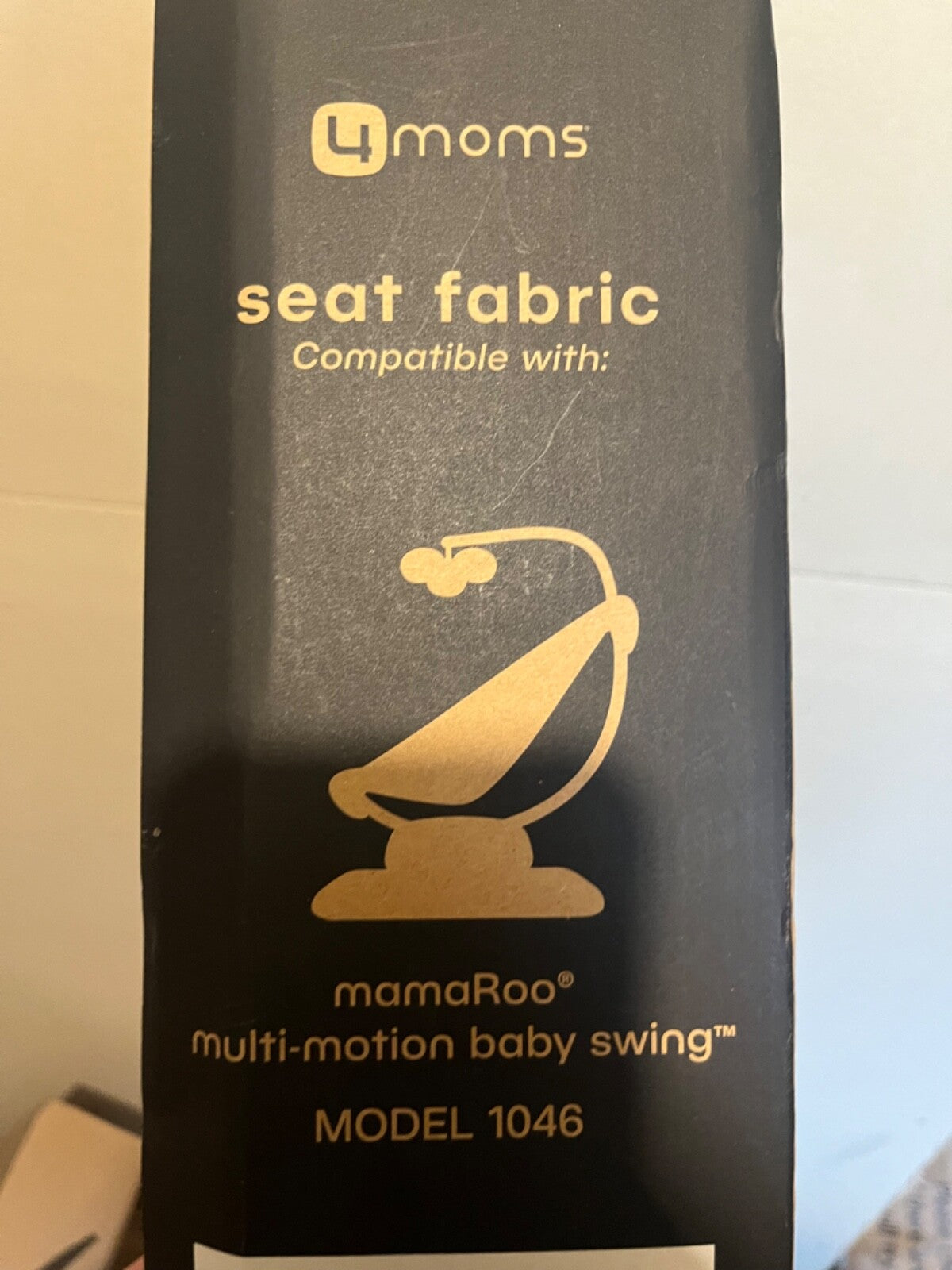 4Moms MamaRoo Black Fabric Seat Cover Pad for Model 1046