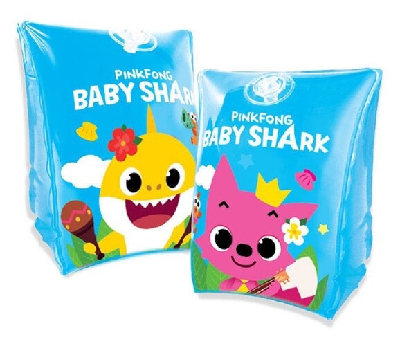 Pinkfong Baby Shark Family Swimming Tube Arm Ring For Baby&Kids Blue