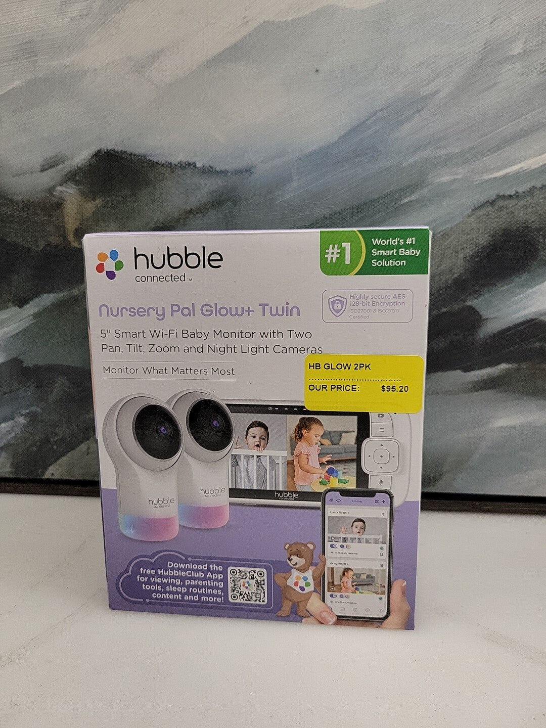 Hubble Connected - Nursery Pal Glow+ Twin 5" Video Smart WiFi Baby Monitors