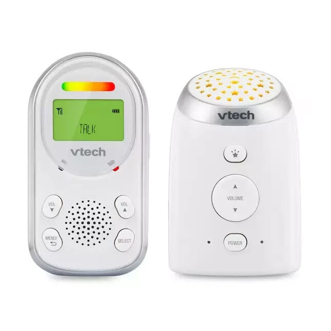 VTech TM8212: 2 Parent Un Digital Audio Baby Monitor w/ Glow on Ceiling - White