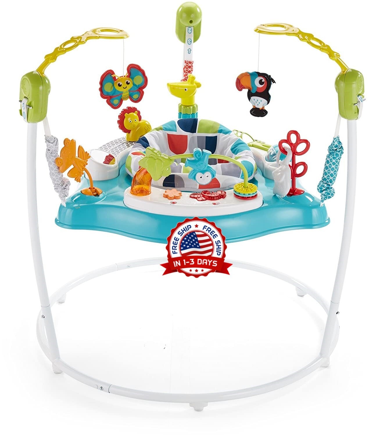 Silla para Bebe Saltarina Actividad Jugar Saltar Musica Juguetes Luces 6+ Meses