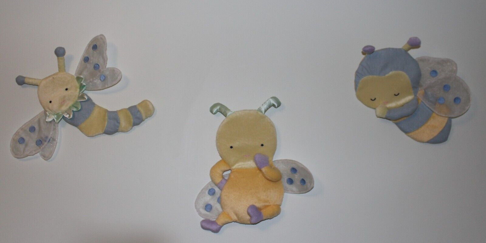 Dragonfly Bumble Bee Bug Plush Wall Decor Valance Nursery Playroom Kids Room