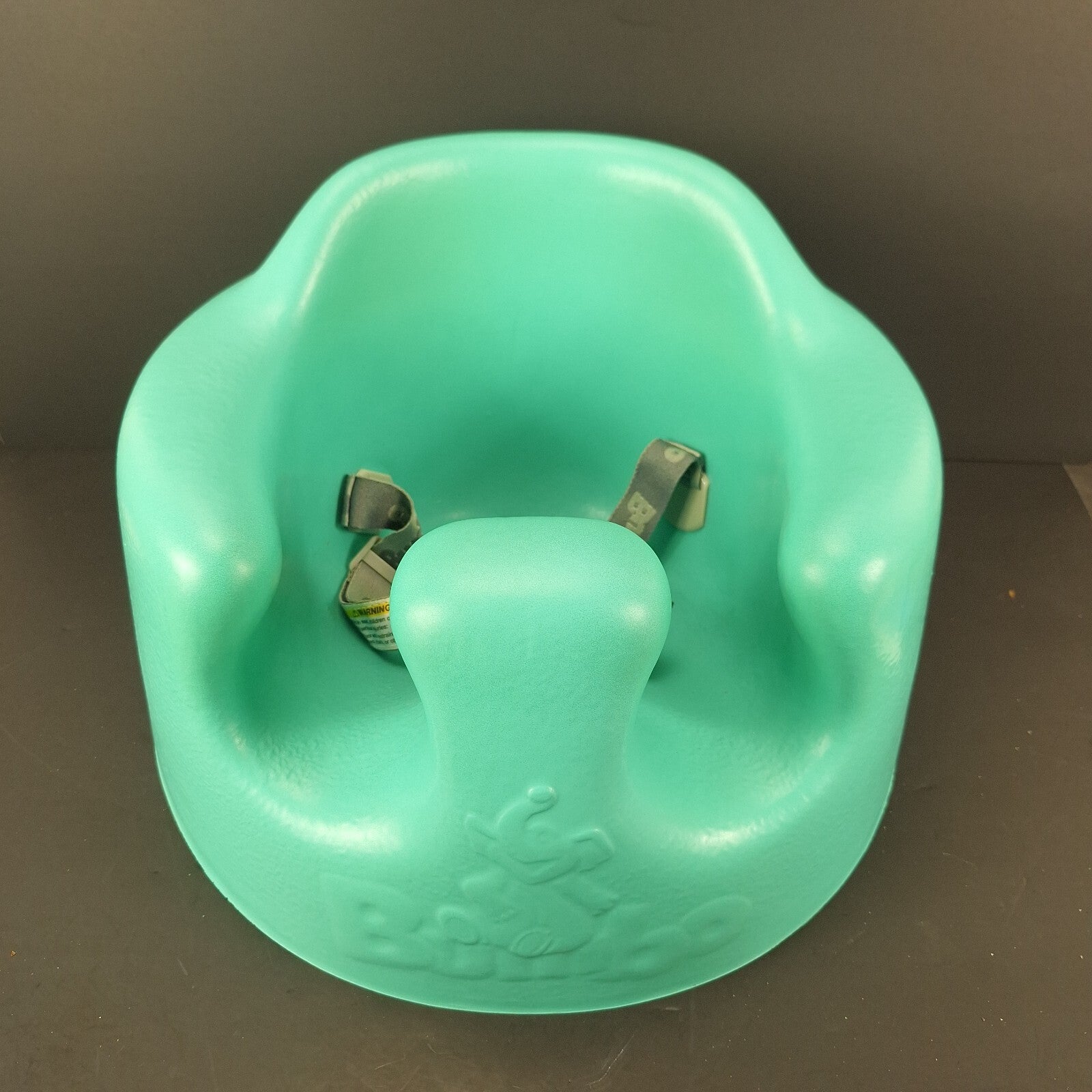 Bumbo Baby Infant Floor Seat Chair Aqua with Safety Belt Portable