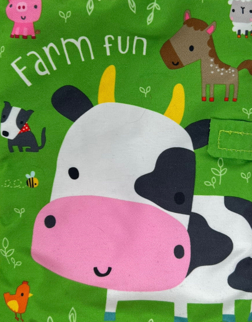Make Believe Ideas Farm Fun Soft Cloth Book Sensory Crinkle Activity Baby Toy