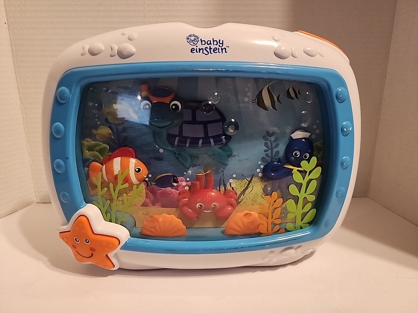 Baby Einstein Sea Dreams Sleep Soother Music Crib Toy Fish Tank Aquarium WORKS
