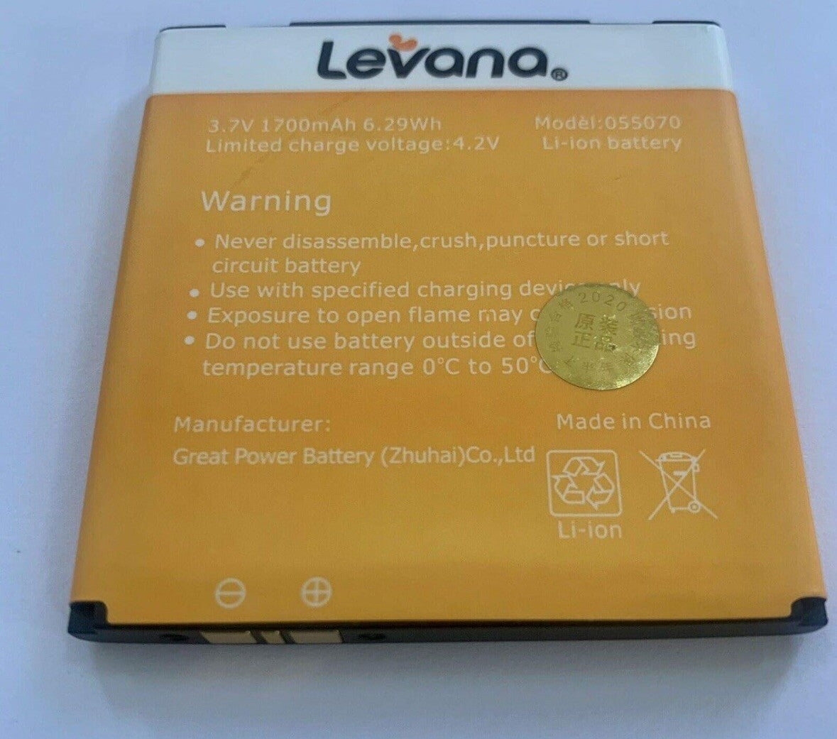 Levana Baby Monitor Battery Keera Ayden Astra Stella 30018PU 464854P 32115 55070