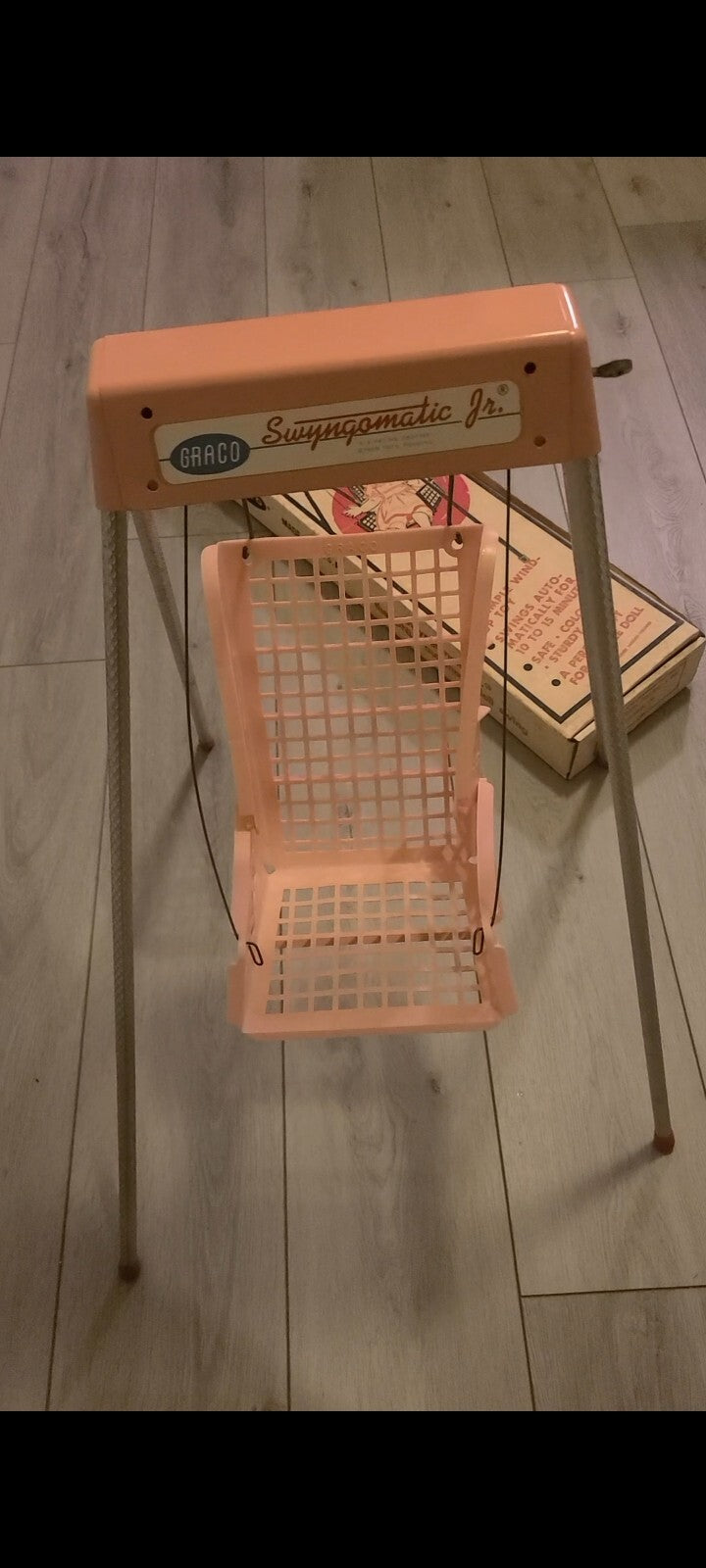 Vintage Swyngomatic JR Wind Up Swing For Baby Dolls