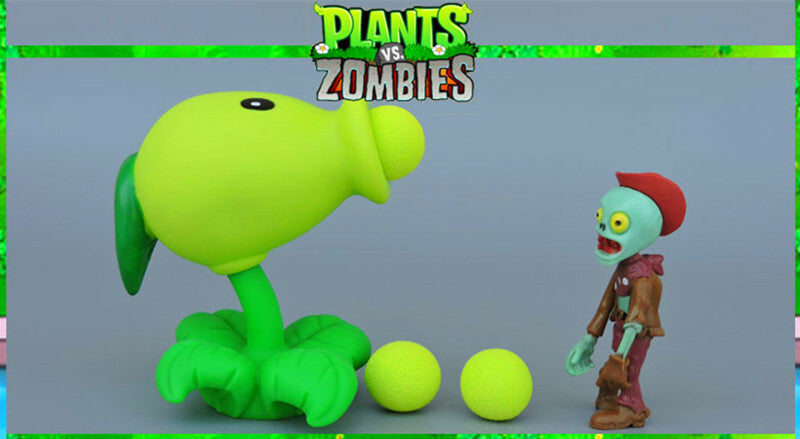 PVZ Plants vs Zombies Pea Shooter PVC Action Figure Model Toy
