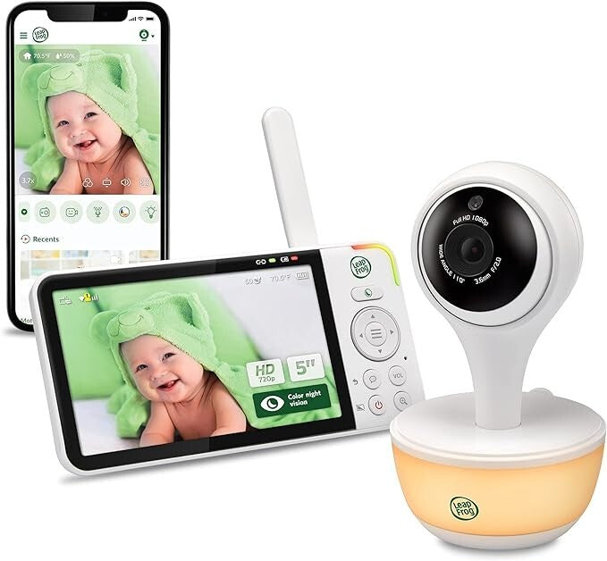 LeapFrog LF815HD Remote Access Smart Video Baby Monitor with 5" HD Parent Viewer