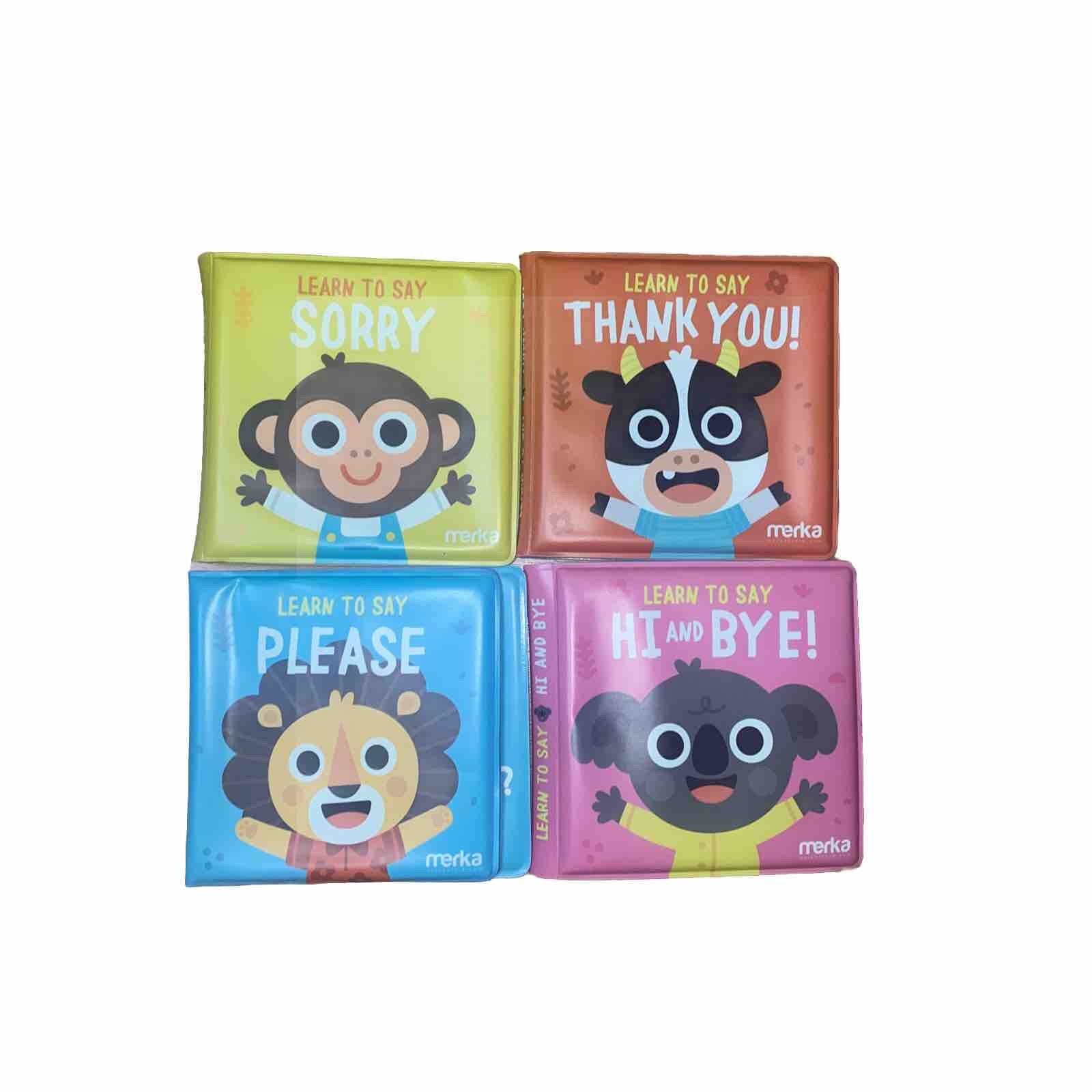New Merka Bath Time Learning Bundle Bath  Set. Floating Books New In Bag.