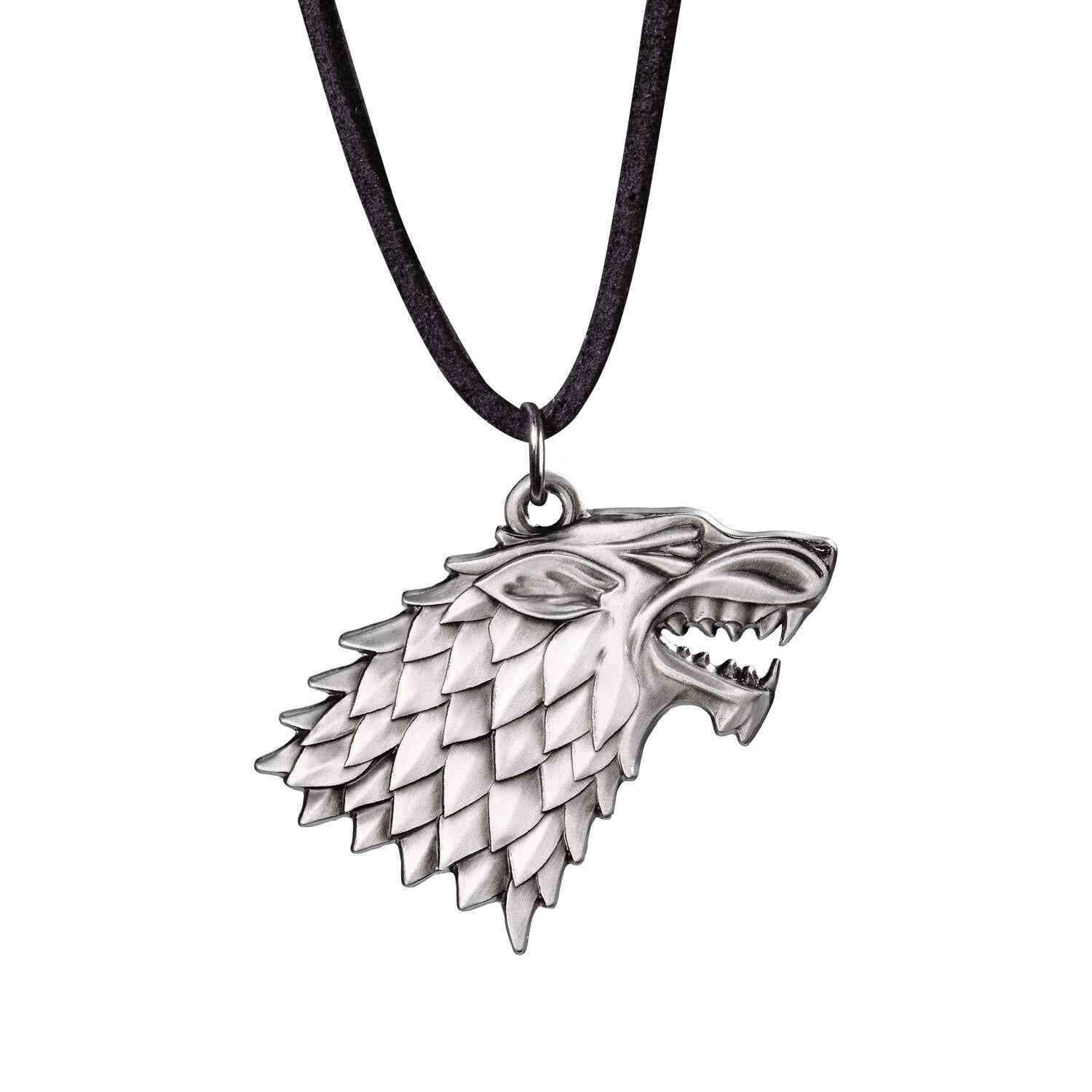The Noble Collection Games Of Thrones Stark Sigil Costume Pendant - 1.3in (3.5cm