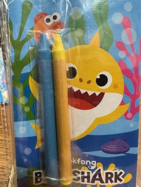 Nickelodeon 4 packs Baby Shark Party Fun Each Pack one book 2 crayons TX