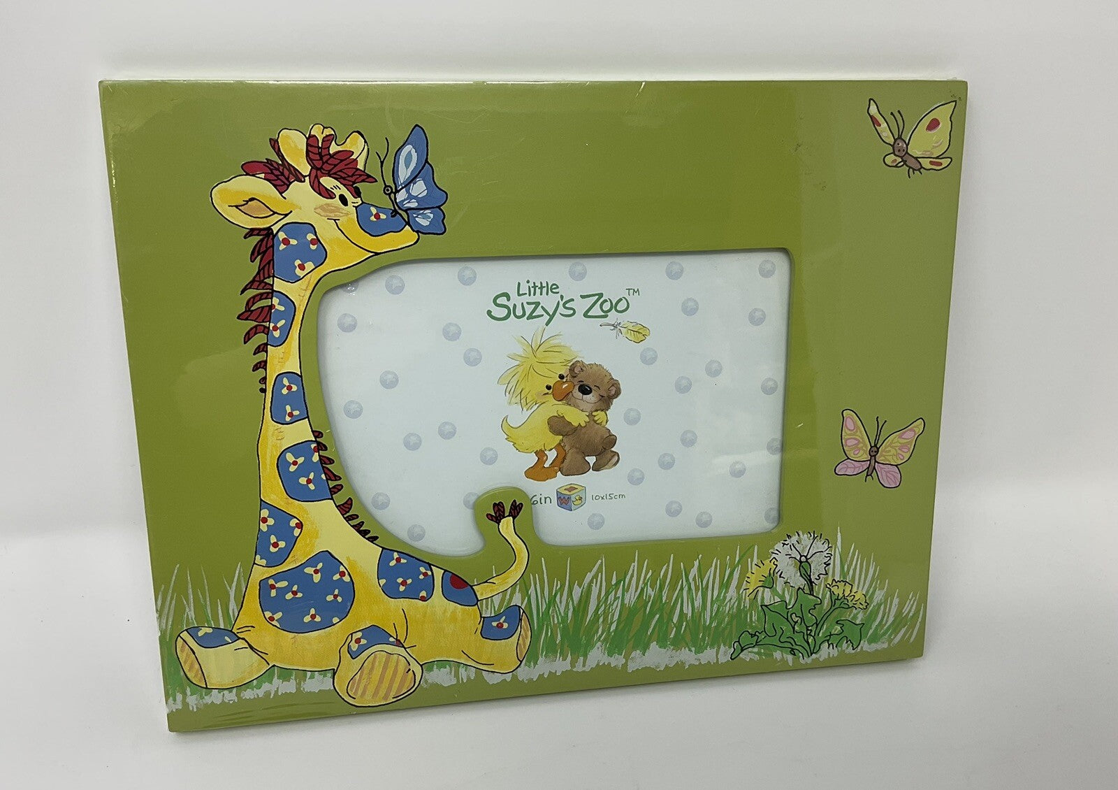 NEW Giraffe Photo Frame Little Suzy's Zoo 9.5" Wide & 7" High Nursery Decor